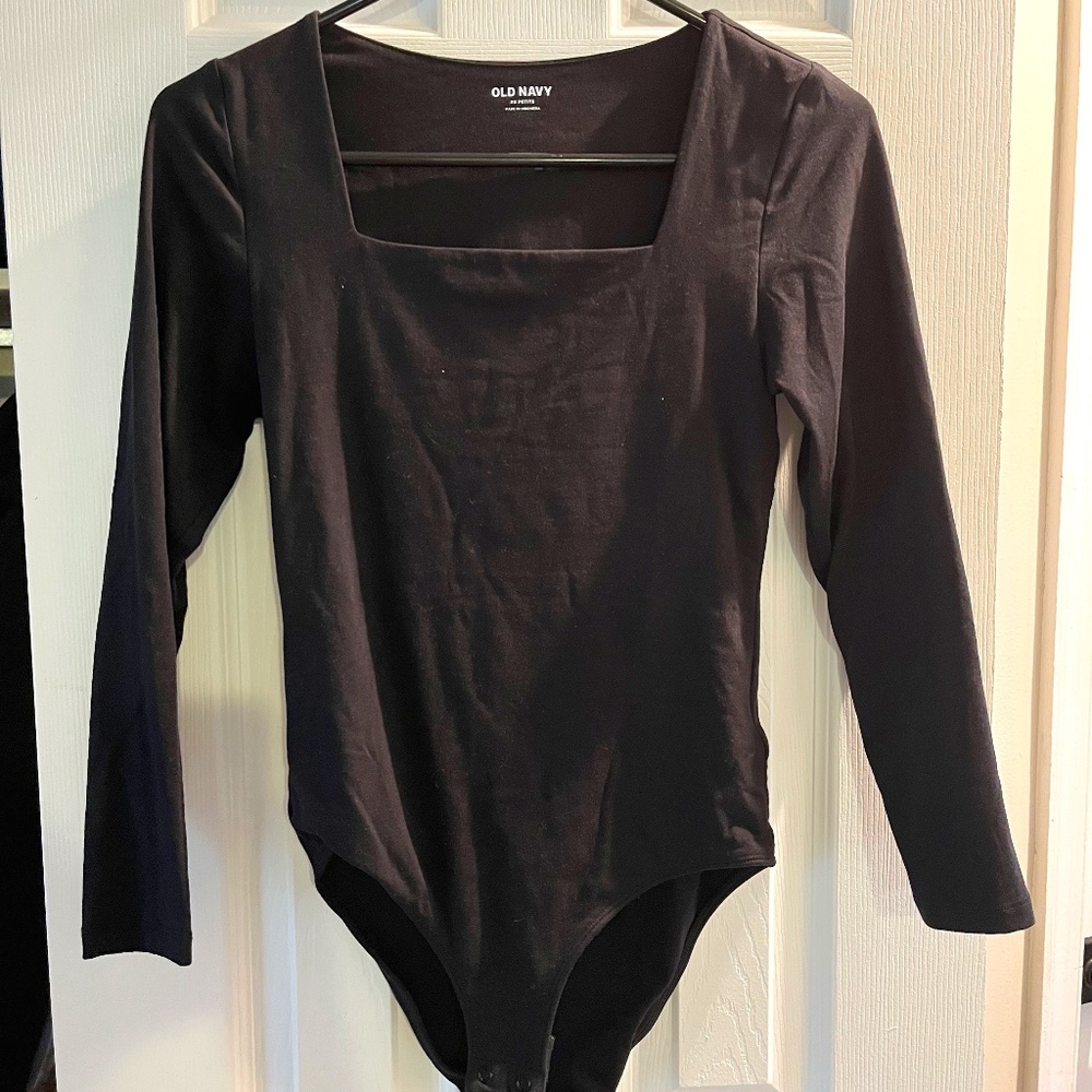 Old Navy black bodysuit cotton XS